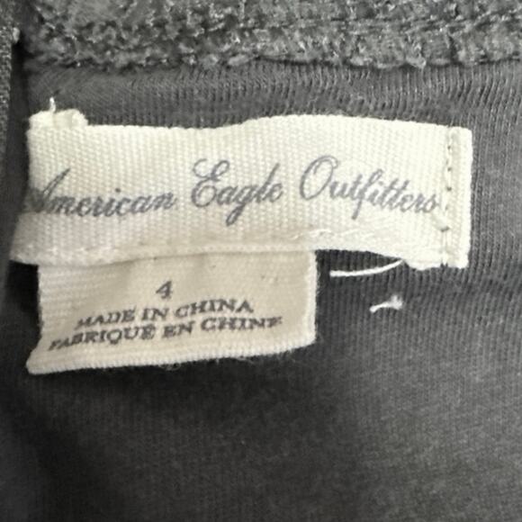 American Eagle Outfitters Gray Lace Sleeveless Cami Camisole Mini Tank Dress 4 - Picture 6 of 7